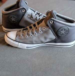 Brand New Converse Two-tone Gray High-Top Sneakers